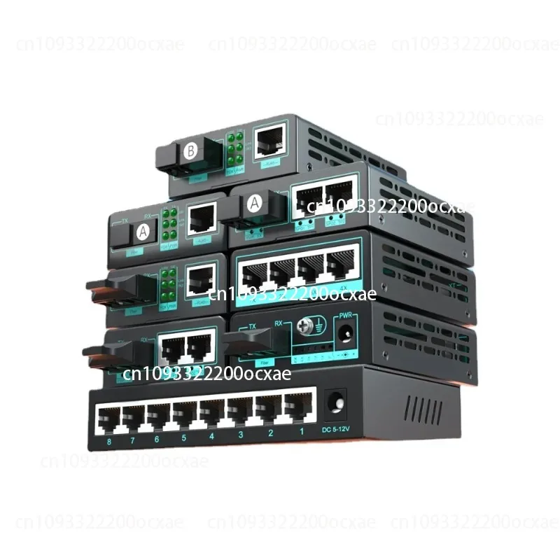 

100 Gigabit transceiver: a pair of single-mode single-fiber converters, network cable to fiber,1 optical, 1 electricity, 20-60km