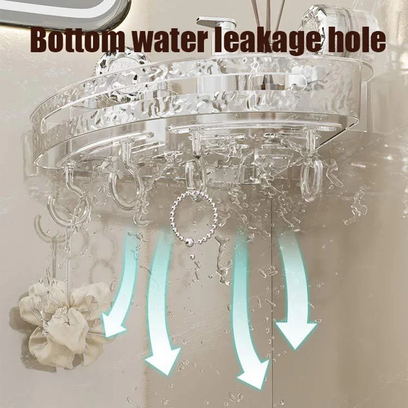 

Bathroom Corner Storage Shelf Wall Mounted Rack Shampoo Storage Shelf Cosmetic Holder Punch-Free Organizer Bathroom Accessories