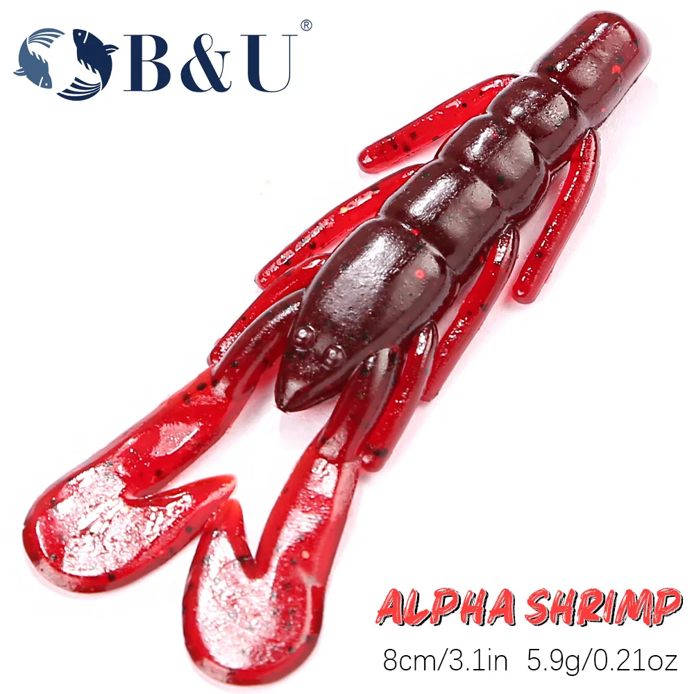 

B&U Lures Vibe Craw Artificial Soft Bait Crawfish Leurre souple pike Fishing Accessories jigging lure