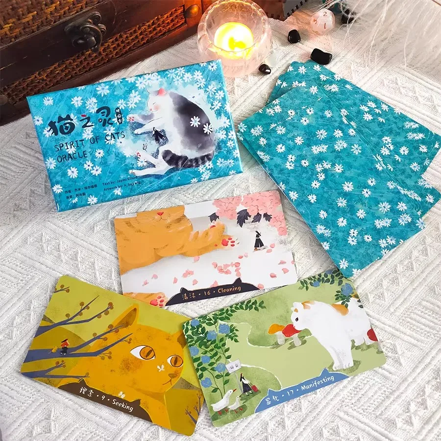 oils-painting-style-oracle-card-tabletop-game-communication-card-pet-themed-playing-cards-for-5-players-beginner-level