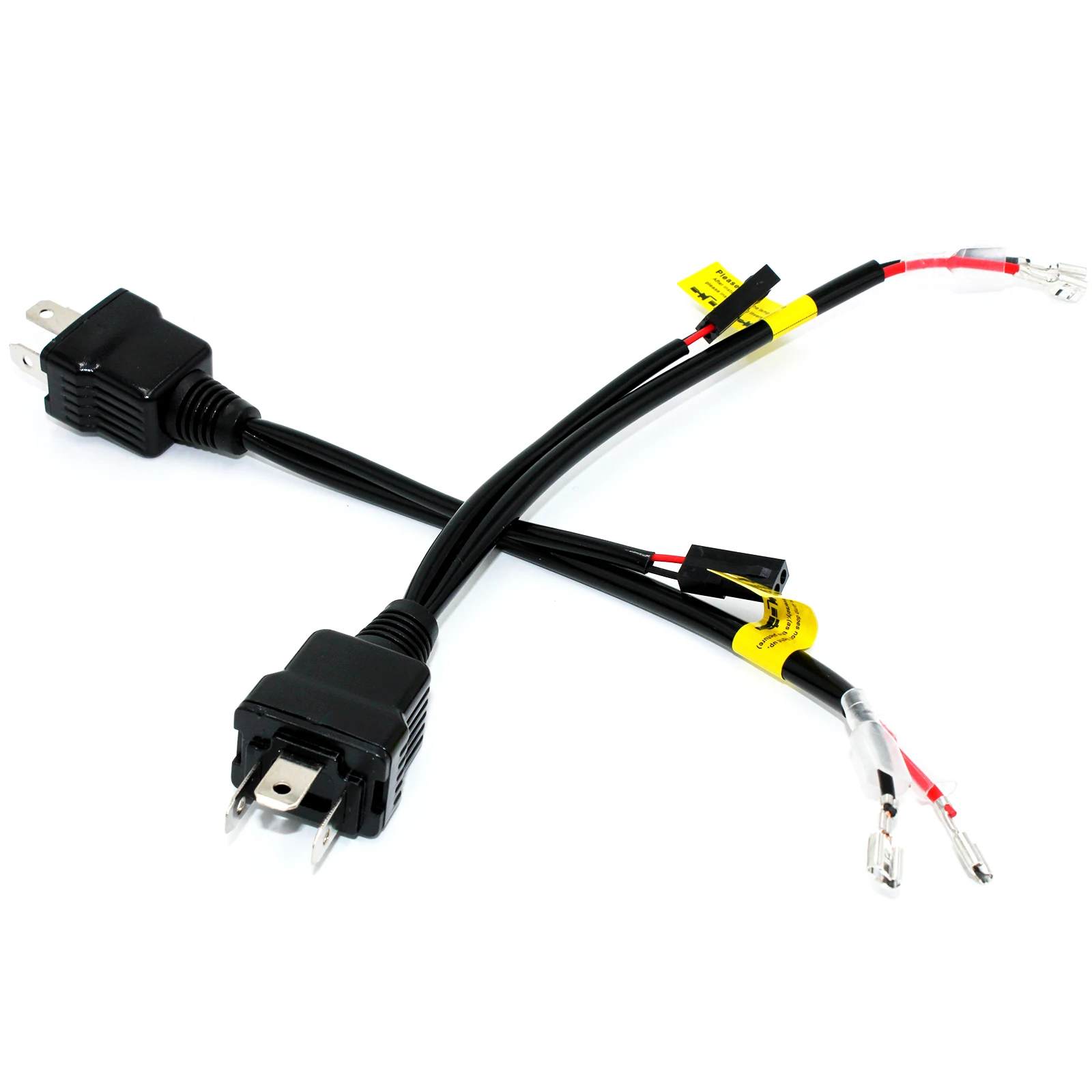 2pc H4 bixenon adapter Hi-Lo Relay Wiring Harness LED HID Xenon Ballast Cable Wire Connector for One Auto Motor Headlamp Light