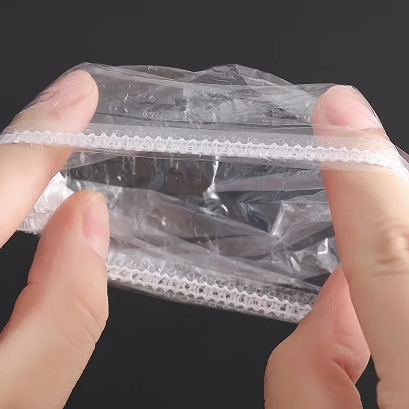 vvocci 100/200/500Pcs Disposable Ear Care Cover Earmuff Protective Handy Gadget, Transparent High-Quality , Salon Use ，