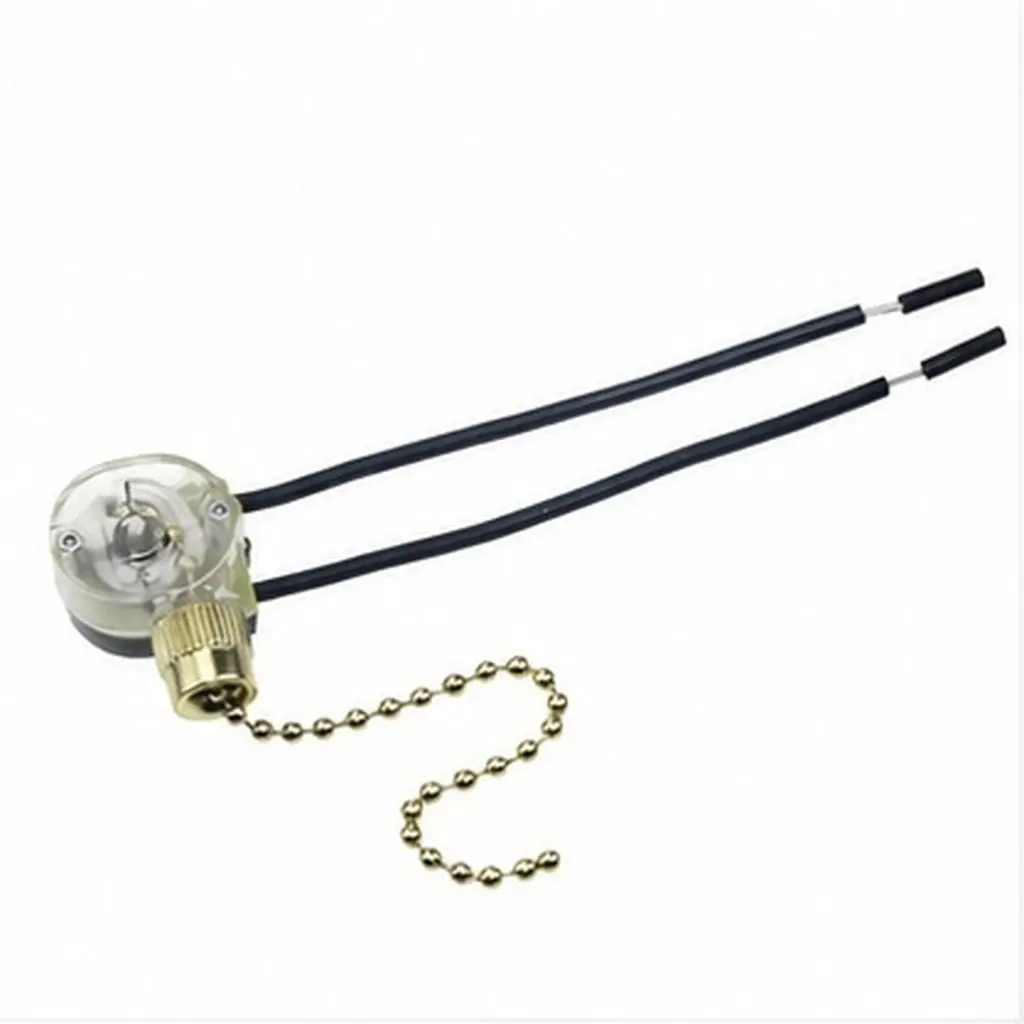 Creative Pull-Chain Switch for Fan Lights Two- -Off Control Translucent Small Lightweight Easy Install Suitable Home Use