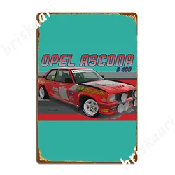 Ascona Opel Ascona B 400 Metal Sign Cinema Kitchen Party Plaques Create Tin Sign Poster