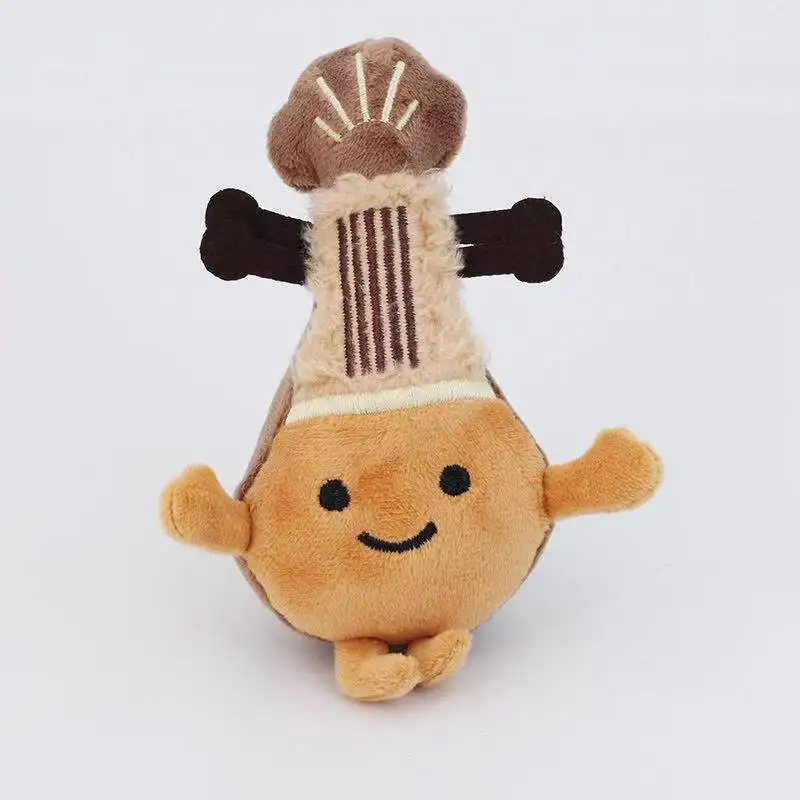 Dernière guitare Pipa sac à dos porte-clés pendentif Kawaii peluche poupée dessin animé Anime cadeau pour amis mignon et amusant noël