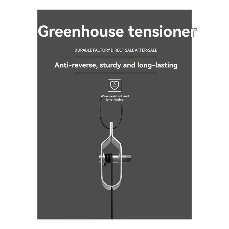ABLN-10 Pcs Electric Fence Tightener Barrier Fence Metal Cable Strainer Tool Wire Rope Tension Tensioner Heavy Duty Tightener