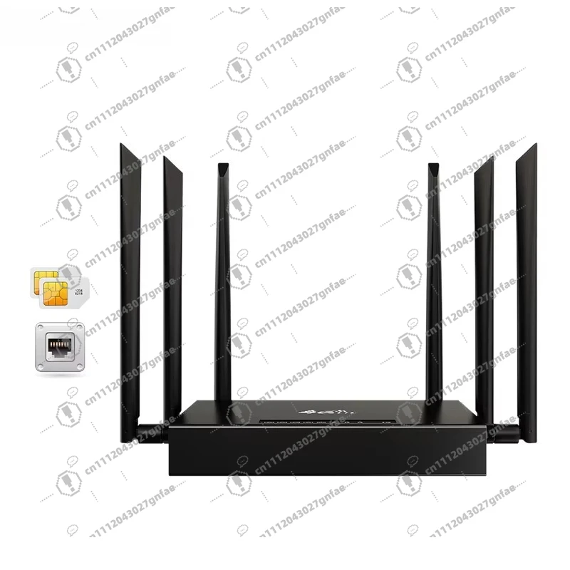 Portable 4g Industrial Router SIM Slot 6 Antenna 300Mbps WiFi CPE Volte Firewall Function for Office Mini WiFi 3g