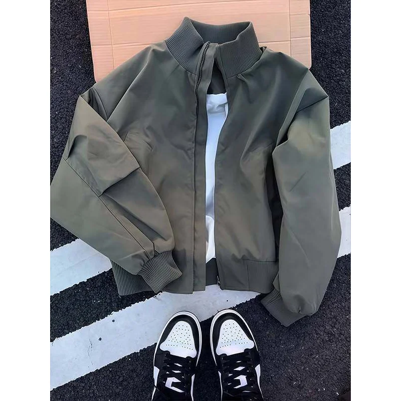 

Мужская куртка-бомбер в американском стиле для пилотов ВМФ, весна-осень, с бейсбольным воротником, уличная мода, уникальный дизайн, для пар