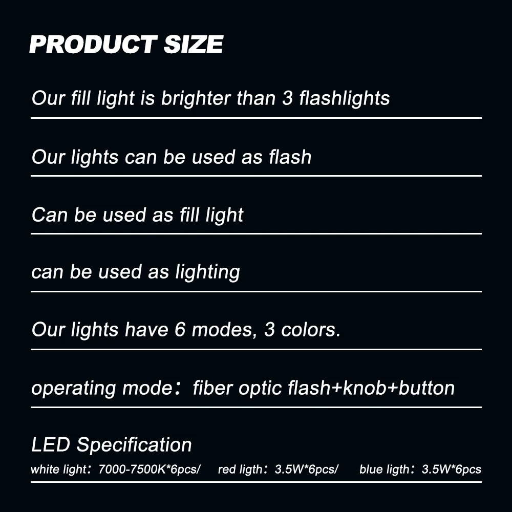 Seafrogs 6000Lm IPX8 40M Waterproof LED Camera Phone Fill Light Flash Underwater Diving Photography Lighting Accessory