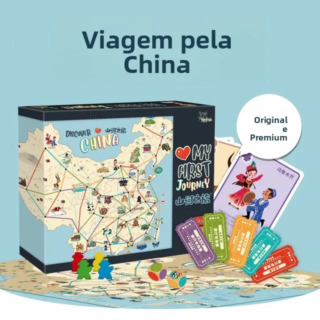 yaofish-ray-fish-journey-world-geography-map-children's-educational-tabletop-game-parent-child-intelligence-board-game