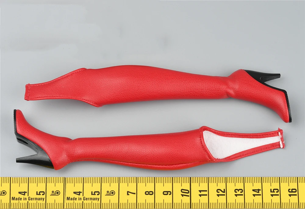 

1/6 Scale TBLeague PL2021-184A Vampire Slayer Red Version Long Solid Boots Shoes Model Fit 12inch Female Action Figures