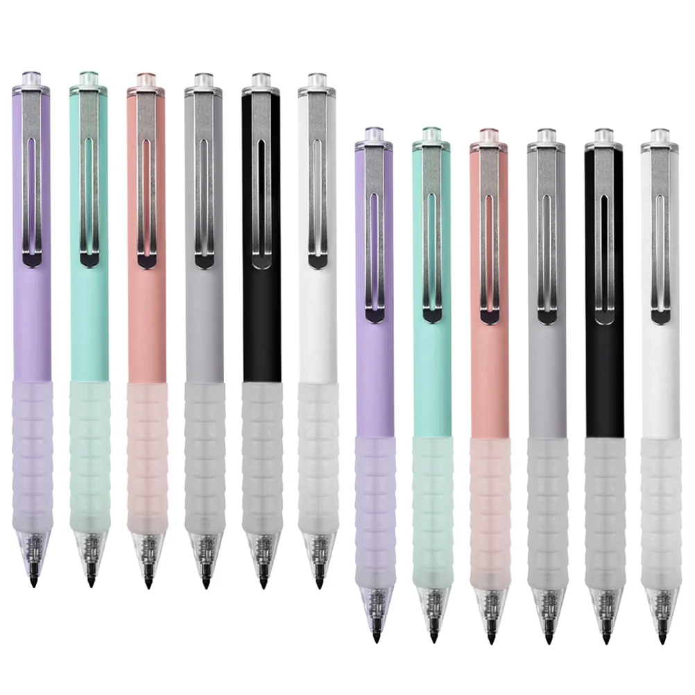 

12 Pcs Everlasting Mechanical Pencil Non Sharpening HB Refillable Ergonomic Design Lasting Writing Tool for Students