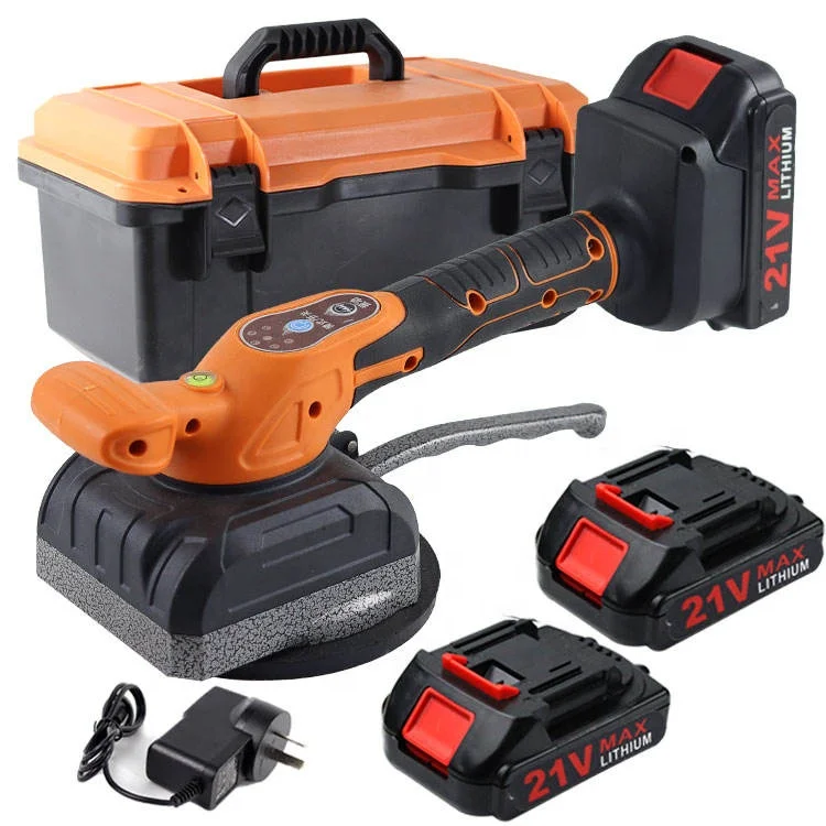 21V Battery Tiling S Vibrator Suction Cups Electric Handheld Leveling Machine Tool Leveling Machine For DIY