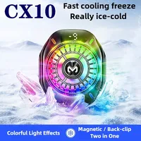 MEMO 2025 NEW CX10 Semiconductor Phone Cooler with RGB Colorful Lights Magnetic Clip 2 in 1 Ice Freezing Strong Cooling Radiator