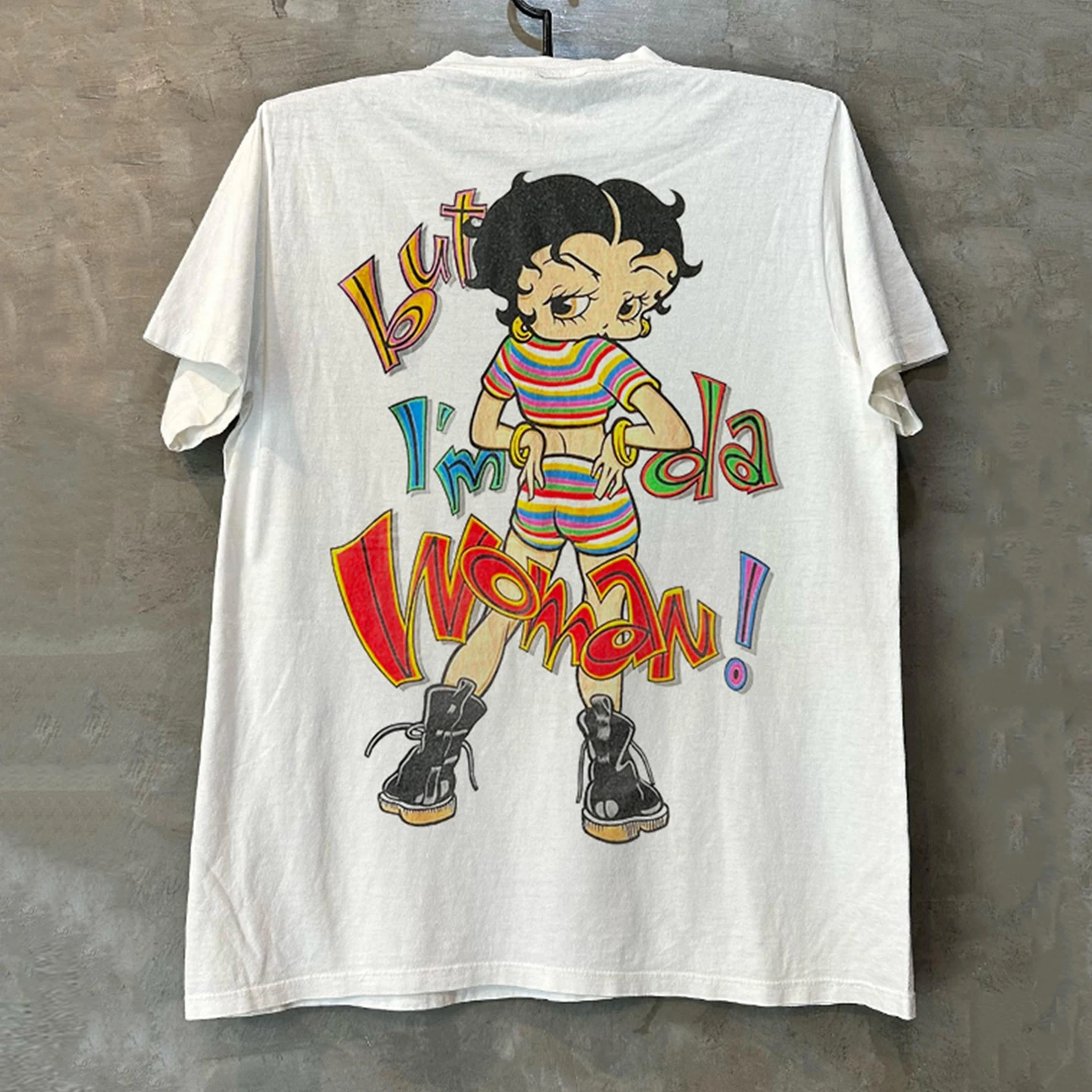 Betty Doll Sweet Cool Cartoon Anime Short Sleeve T-Shirt Ulzzang American Style Couple Half Sleeve Trendy Cotton round Neck