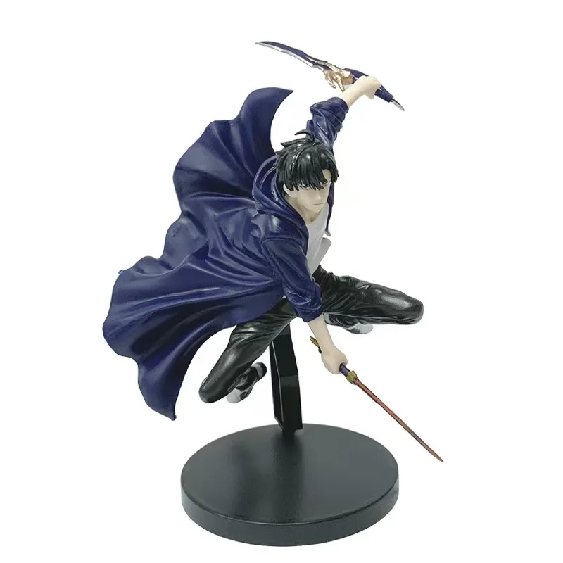 

Solo Leveling Collect Anime Figures Sung Jin-Woo Figures Exquisite Toy Cape Doll Model Decor Action Figure Toy for Kid Christmas
