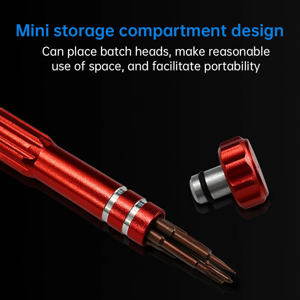 5 In 1 Multifunctional Screwdriver Set Disassembly Screwdriver Slotted Cross Plum Blossom Computer Glasses Clock Maintenance