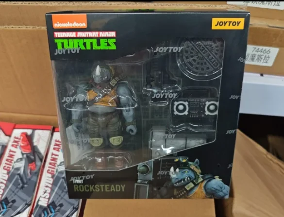 

【SF】JOYTOY 1/18 Фигурка TMNT-Rocksteady Модель игрушки Подарки Коллекция украшений