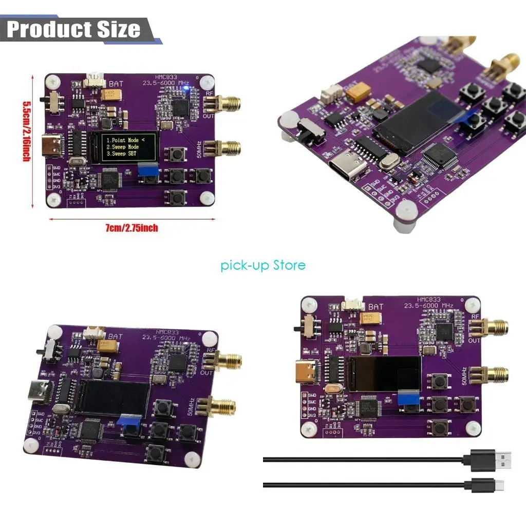 Q5WA 소형 6GHz RF 신호 생성기 소스 소스 보드 및 현장 테스트