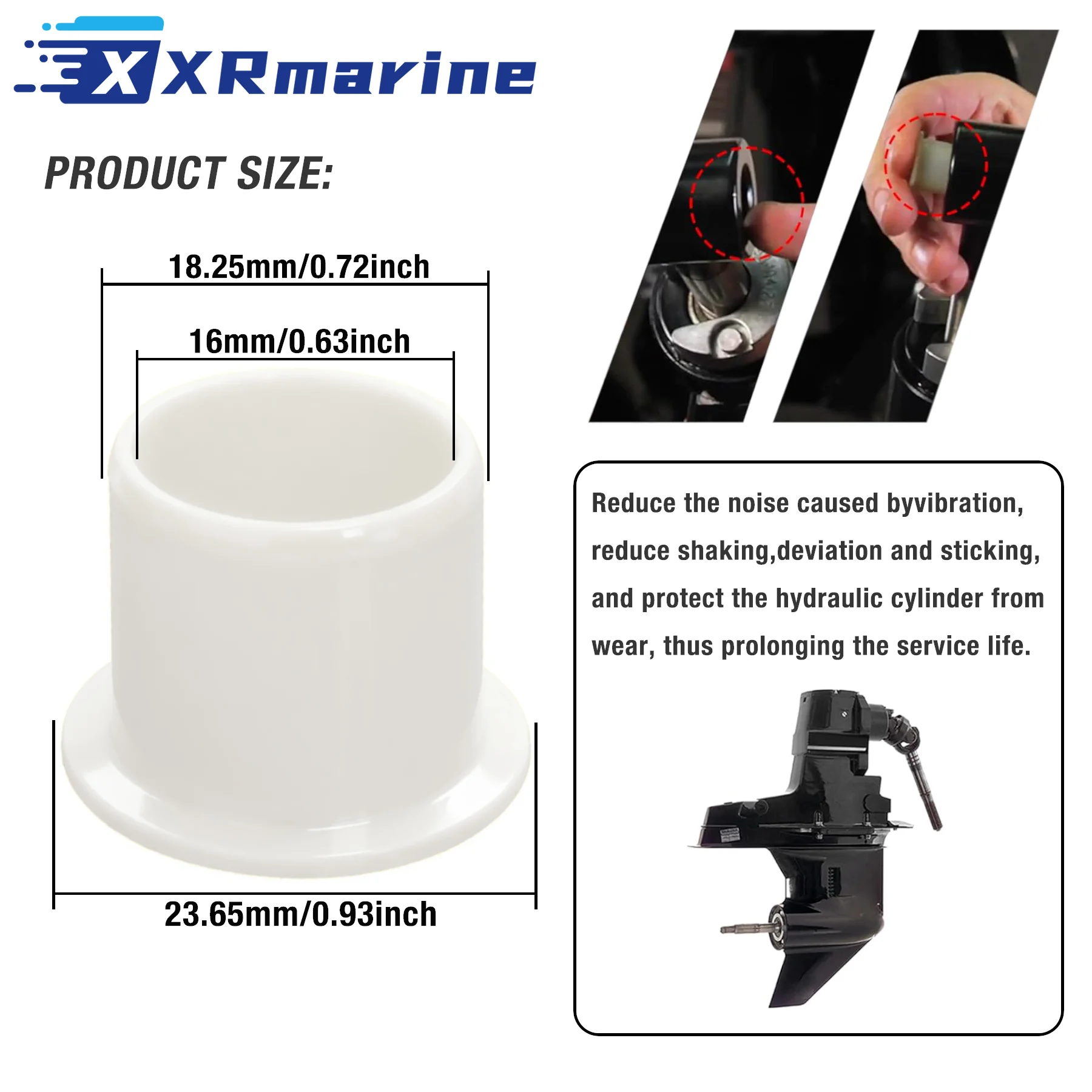 4 Pcs Power Trim Adjustment Bushing 23-815950-1 for Mercruiser ALPHA One GEN 2 Bravo 1 3 Stern Drive 23-815950 8M0214952 18-2341