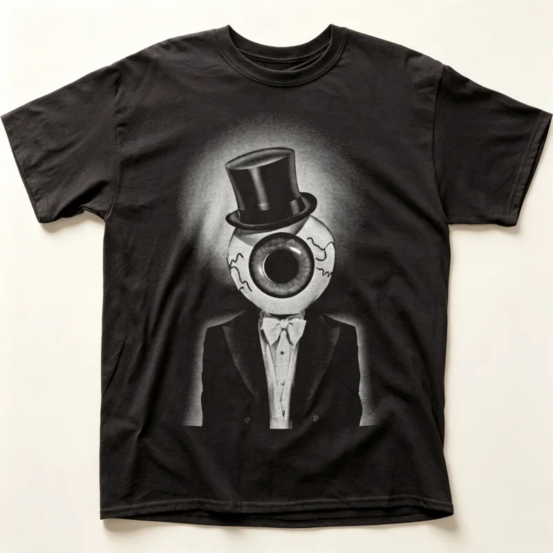 The Residents The Eyeball Men's T-Shirt, a Classic Concert Rock Band Shirts, Made of Cotton and Suitable for All Seasons