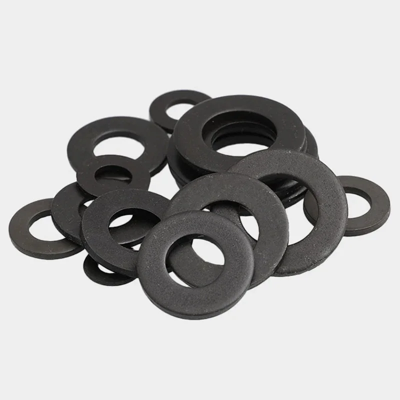 GB97 DIN125 Black Grade 8.8 Steel Plain Gasket Flat Washer M2 M2.5 M3 M4 M5 M6 M8 M10 M12 M14 M16 M18 M20 M22 M24 M27 M30