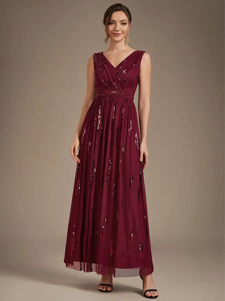 robe-de-soiree-maxi-sans-manches-drapee-a-sequins