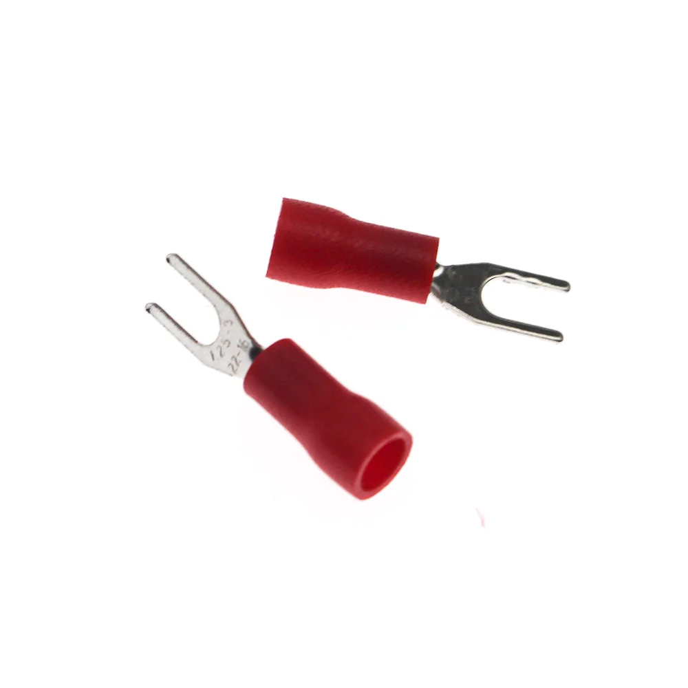 1000Pcs SV1-3 5color AWG22-16 Splice Fork Terminals Plug Crimp Wire Cable Connector Electric Sertir Wire Adapter 0.5-1.5mm2