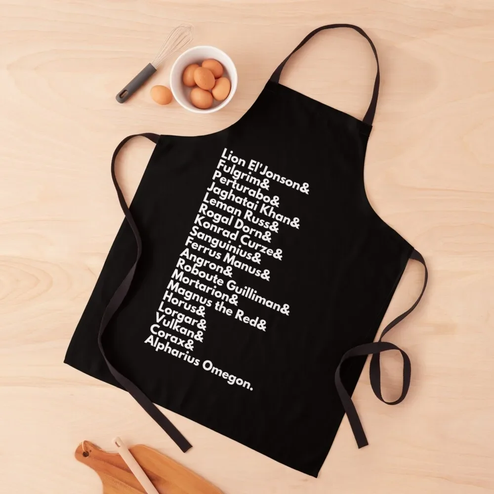 The 20 Primarchs - Emperors Sons 40k Print Apron For Home Accessories Custom Household Items Kitchen Men's Kitchen Apron