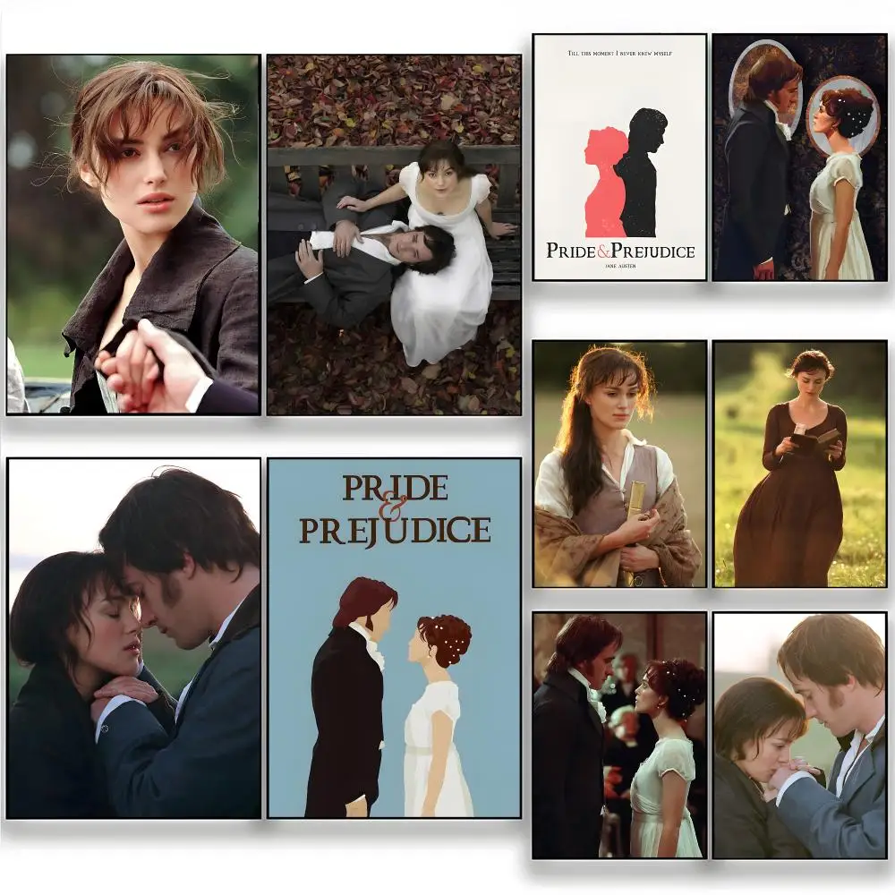 Novel Romance Fiction Pride & Prejudice Poster Wall Art Painting for Living Room Home Decoration and Holiday Gifts
