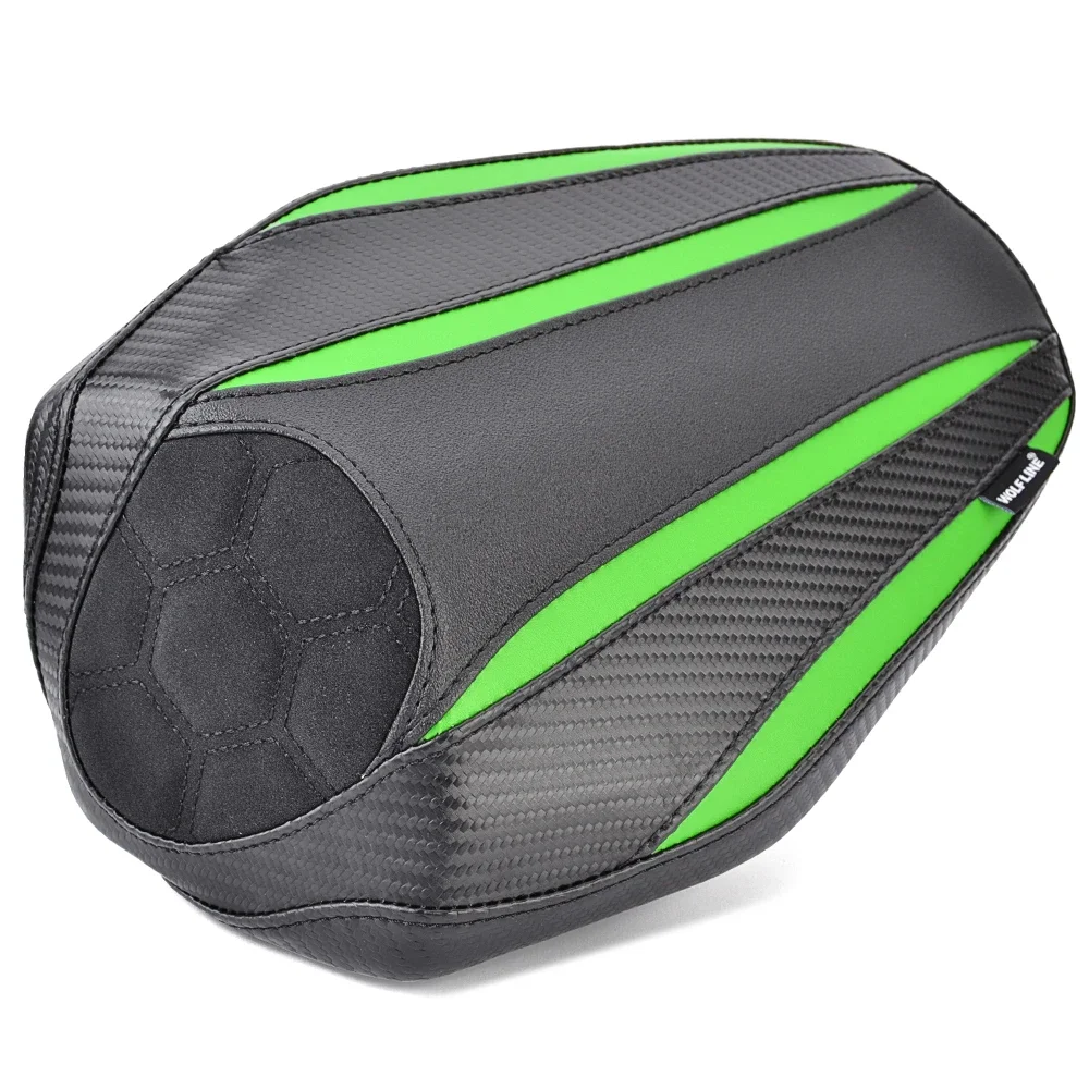 ZX4R ZX4RR مقعد السائق الأمامي لكاواساكي نينجا ZX-4R ZX-4RR ZX 4R 4RR 2023 2024 دراجة نارية الركاب الخلفي بيلايون غطاء الوسادة #4