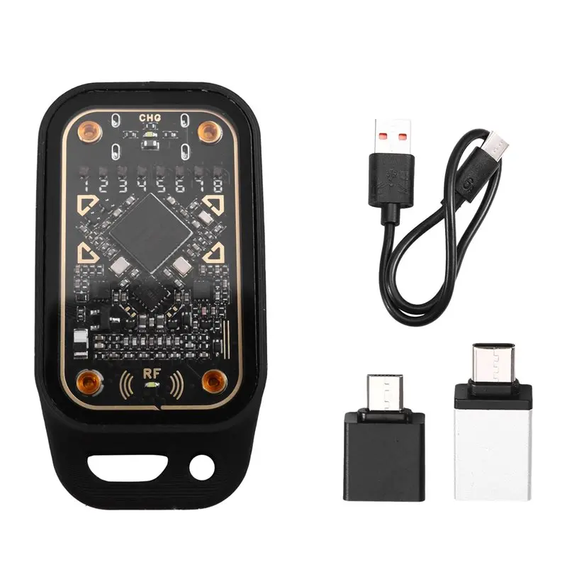 ABZZ-Chameleon V3.0 RFID Smart Chip Emulator Reader Acrylic ID IC 125Khz 13.56Mhz Read Write Smart Card Tag Copyer Copier
