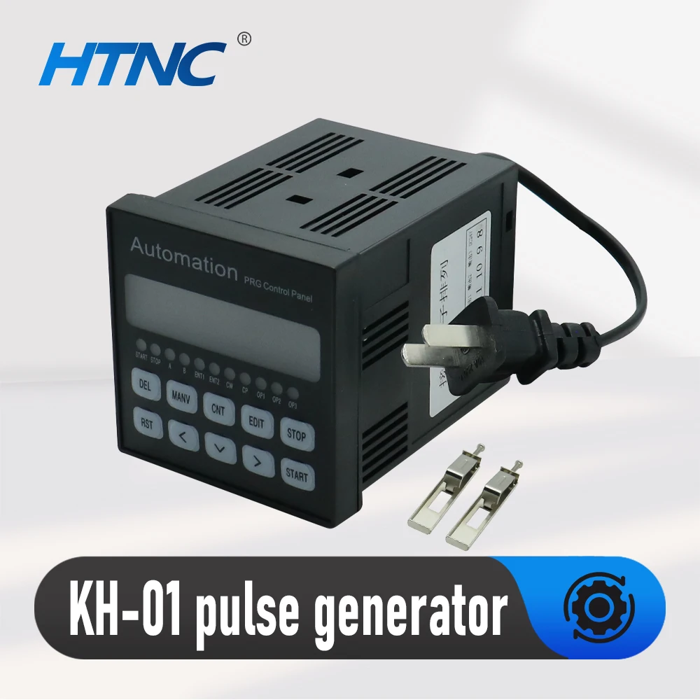 Controlador de Motor paso a paso de un solo eje, servomotor, controlador de pulso de 5V, controlador programable PLC Simple, KH-01 AC 100-240V