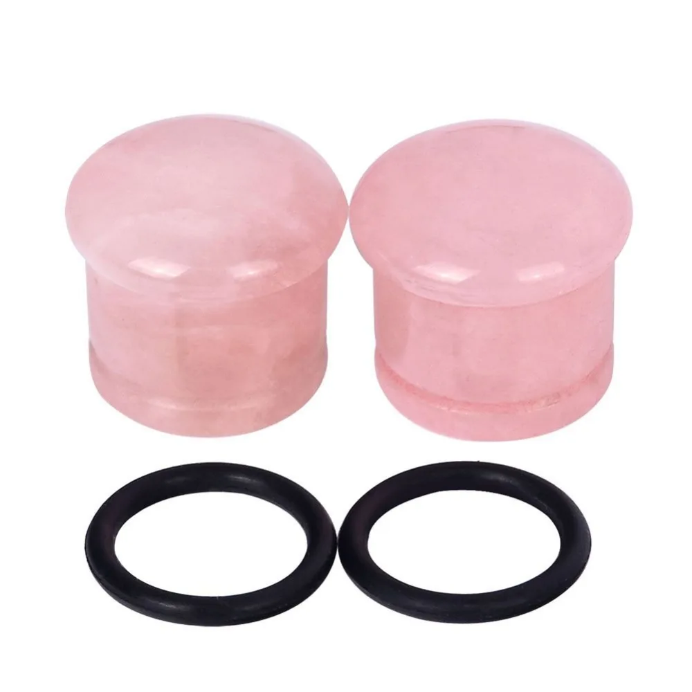 Pilz Kopf Stein Ohr Stecker Gauge Ohrringe Frauen Männer Ohr Kanal Stecker Piercing Expander Ohr Unterstützung Körper Piercing Schmuck 2 Stück – Detail 4