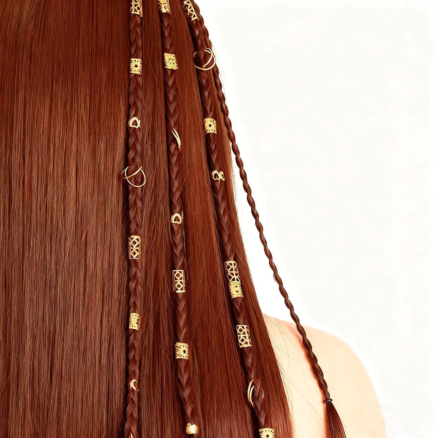 

Новые аксессуары для париков DIY: плетеные косы, полые накладные пряди, петли, застежки для плетения волос