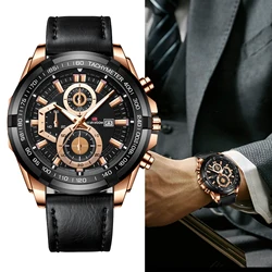 VAVA VOOM Top Brand Business Men's Watch Supercar Racing Leather Fashion Sports Watch For Men Calendar Luminous Quartz Writwatch