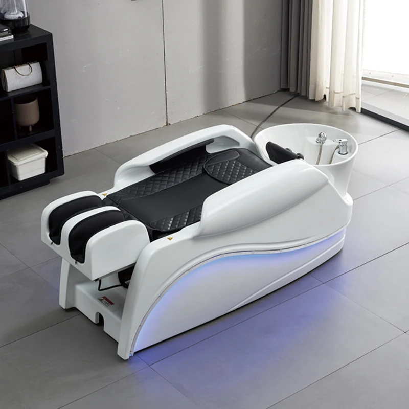 Automatic Intelligent Water Circulation Spa Shampoo Bed Spa Hairdresser Salon Washbasin Japanese Bed Hair Chaise Massage Women