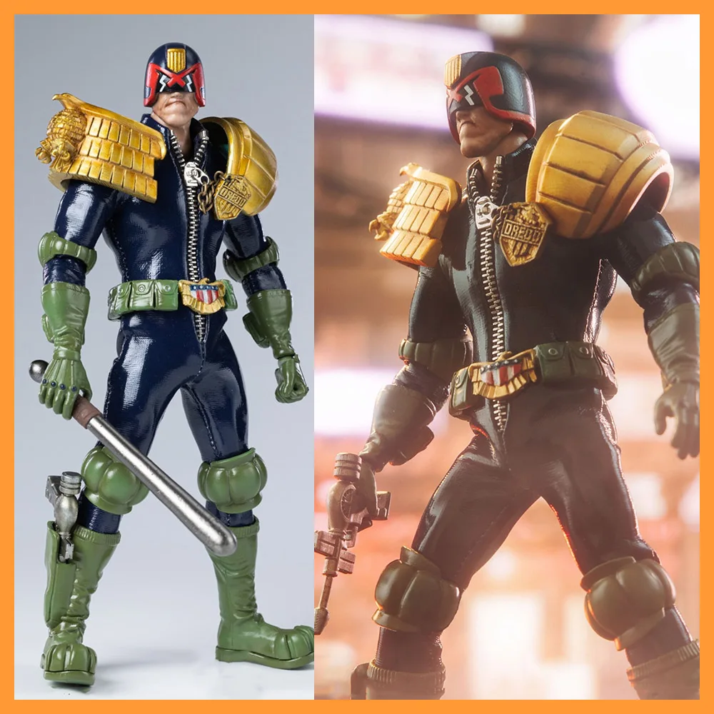 

In Stock HIYA 1/12 Scale Special Police Judge Comic Judge Dredd Full Set Model 16cm Action Figure Doll Toys for Fans