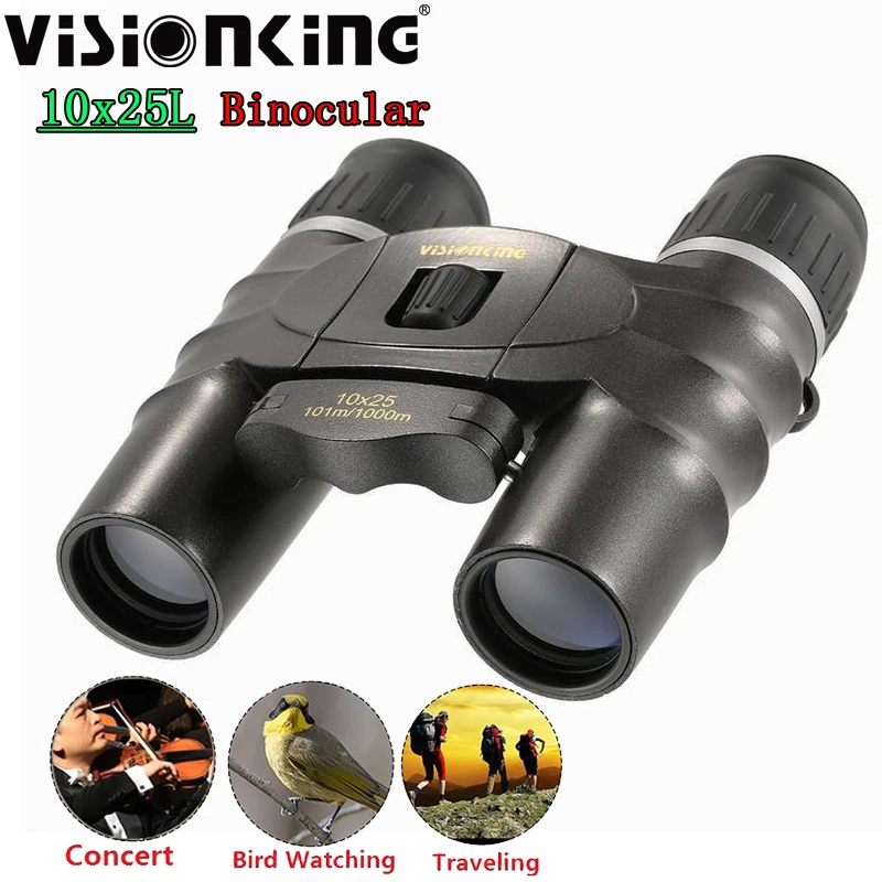 

Портативный бинокль Visionking 10x25: профессиональный, для наблюдения на дальних расстояниях, для активного отдыха, спорта, орнитологии, кемпинга, путешествий, складной карманный телескоп