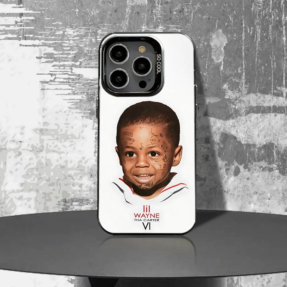 حافظة هاتف L-Lil W-Wayne Tha Carter VI لهاتف iPhone 16,15,14,13,12,11,Pro,XS,Max,Plus,Mini,SE4,E غطاء أسود غير لامع مقاوم للصدمات #3