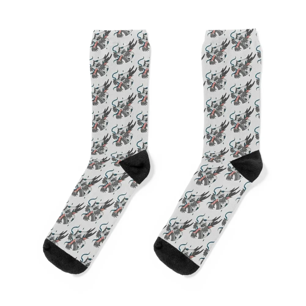 

Blue Eyes White Dragon Socks hiphop gym bright garter Women's Socks Men's