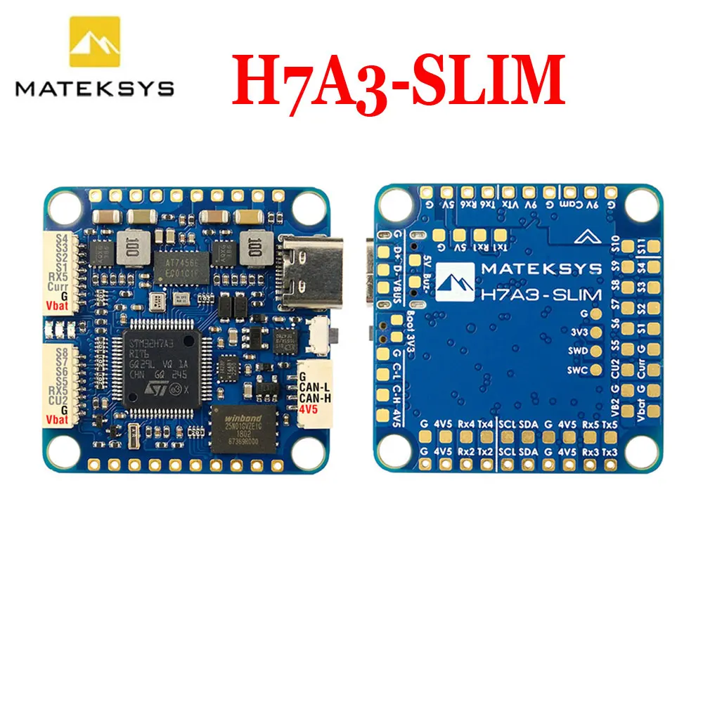 Matek MATEKSYS H7A3-SLIM STM32H7A3RIT6 Flight Controller Built-in ICM42688P 2~8S LiPo For RC FPV Long Rang Racing Drone