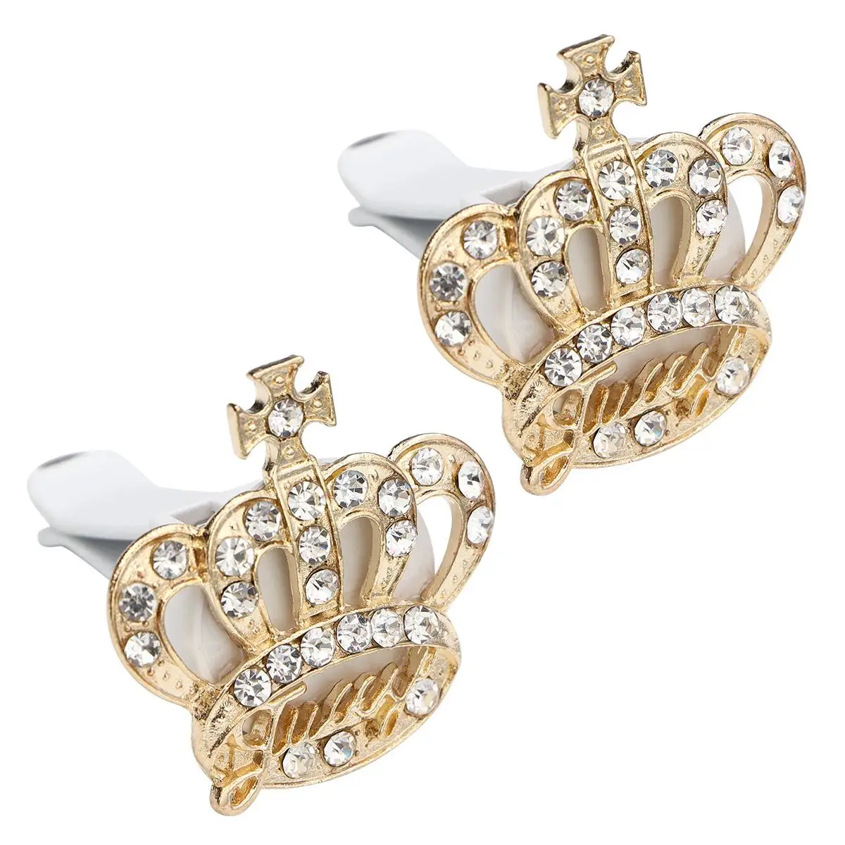 

2 Pcs Car Perfume Clip Essential Oil Diffuser Rhinestone Aromatherapy Air Freshener Vent Car Decor Purifier Clip