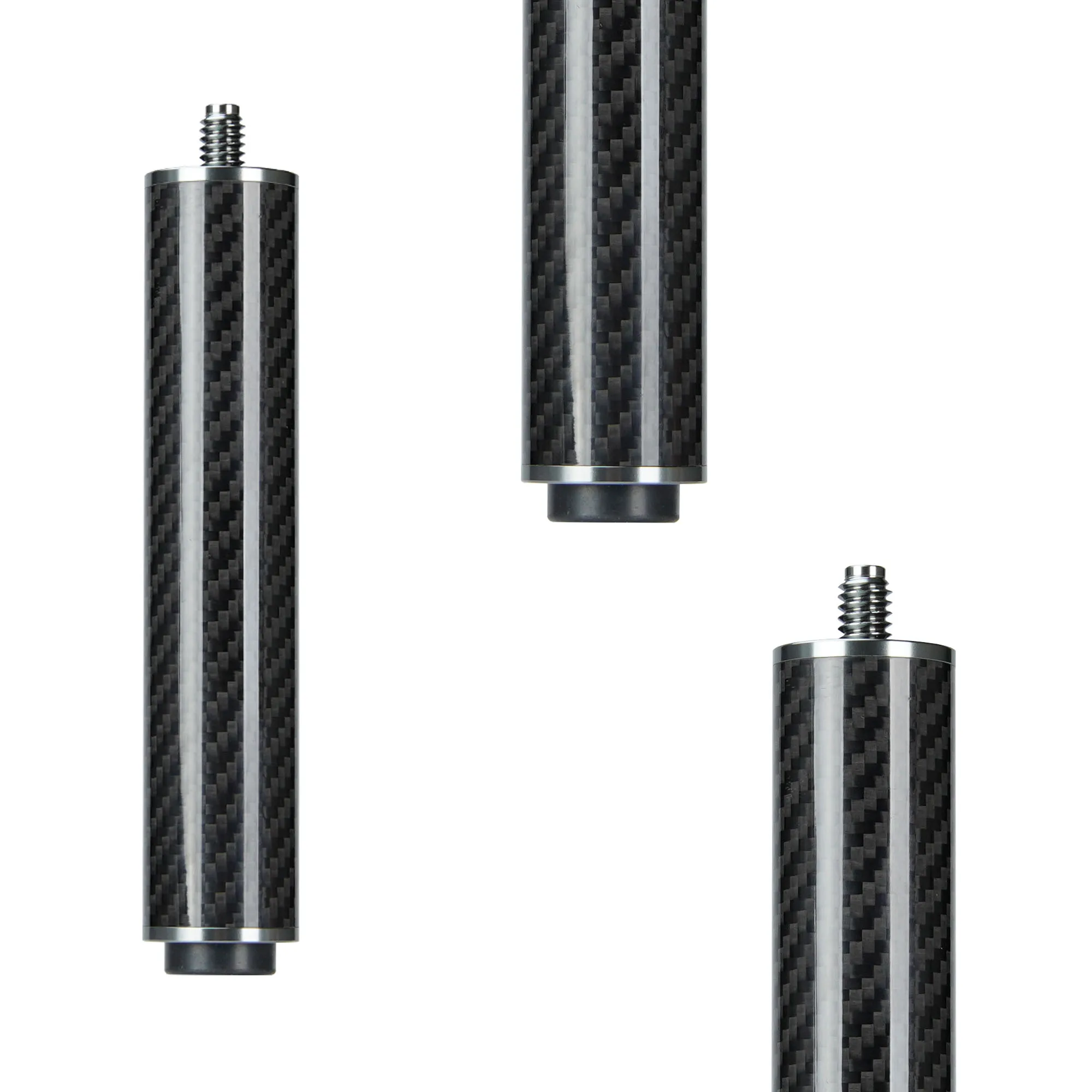 DARIO Carbon Fiber Billiards Pool Cue Extension 15CM for Cue Sticks