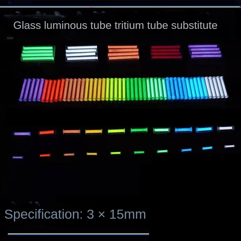 

Not tritium 3 × 15mm Glass Luminous Tube Tritium Tube Replaces Diy Luminous Tube Small Toy Luminous Edc Accessory 3 × 15mm