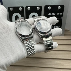 돔 사파이어 유리 시계 904L 스테인레스 스틸 케이스 교체 부품, NH35 NH36 NH34 무브먼트에 적합, 41mm