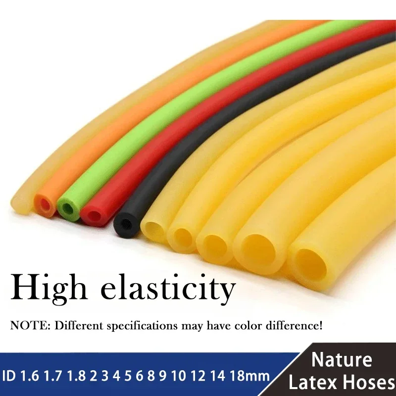 

1/5M Natural Latex Rubber Hoses High Resilient Elastic Surgical Medical Tube Slingshot Fitness Laboratory Equipment Application