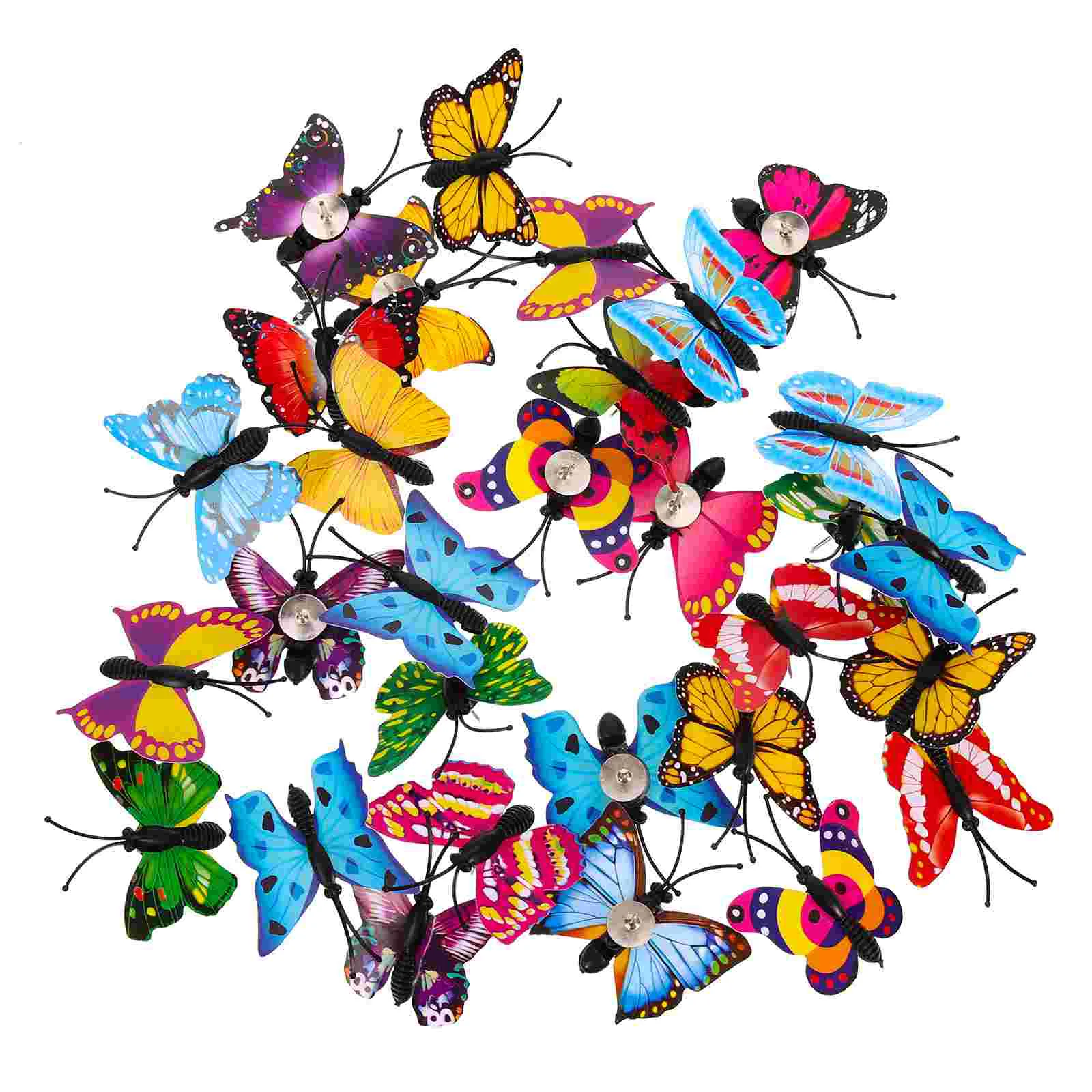 30 Pcs Butterfly Pushpin Photo Wall Thumb Tacks Accessories Decorative Office Pvc Board Thumbtacks Cubicle