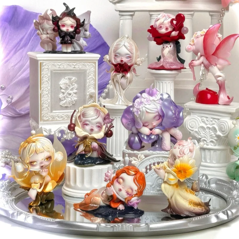 

In Stock Original Popmart Four Acts Of Flowers Series Art Figure Collectible Blind Box Advanced exquisite gift for firends ﻿ ﻿