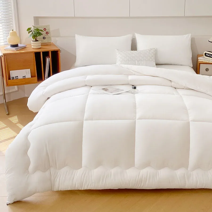 Star Hotel White Winter Quilt, Super Soft And Breathable All-Season Quilt, Extra-Large Bedding, Spring And Autumn Quilt Core